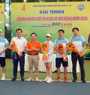 Hơn 120 tay vợt dự Giải tennis Doanh nhân trẻ